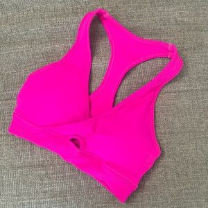 NEON PINK RADIANT SPORTS BRA *WORN ONCE*